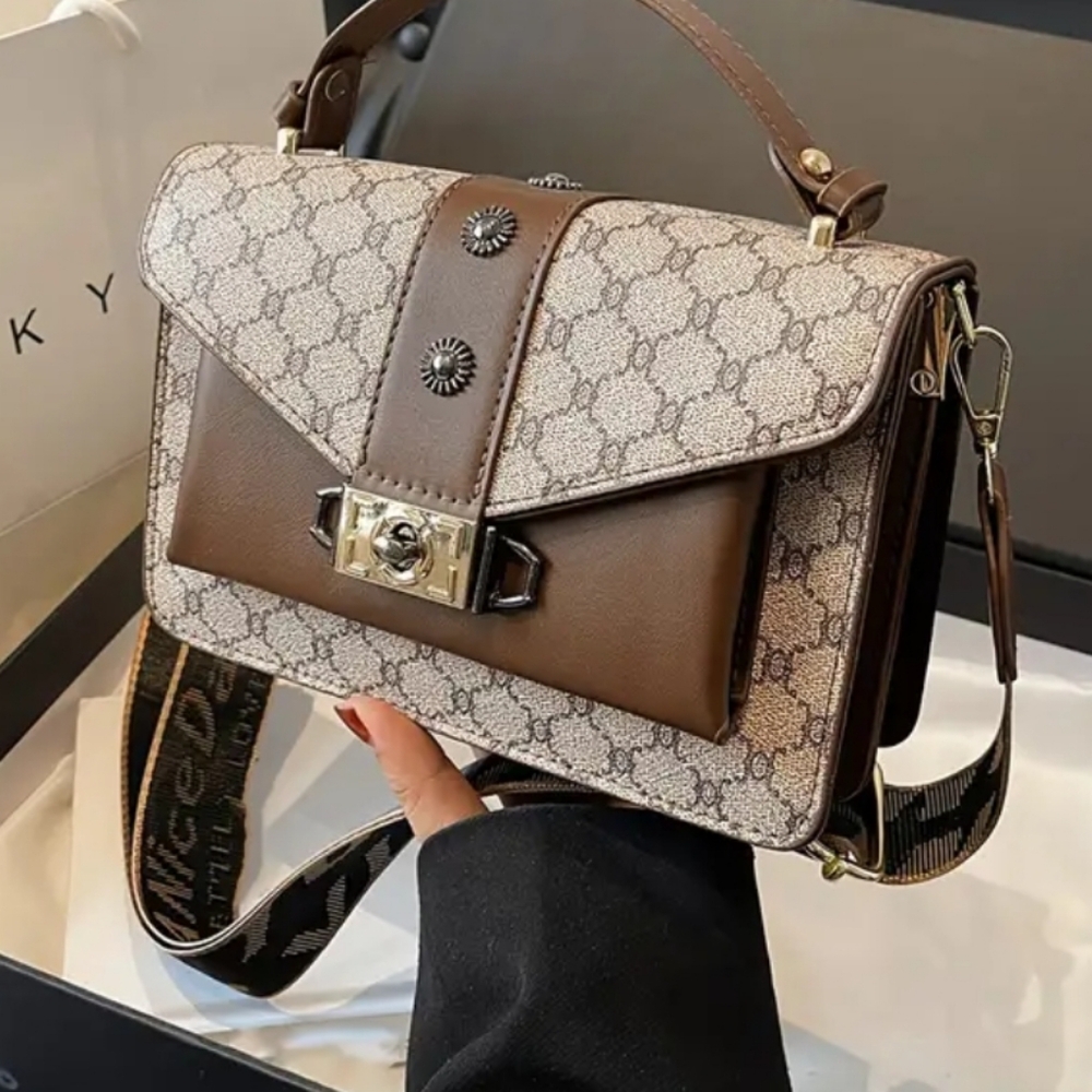 Classic retro mini square shoulder bag